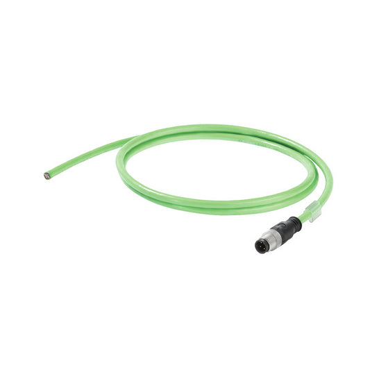WEI IE-C5DD4UG0200MCSXXX-X Schleppkettenkabel, PROFINET, M12 IP 67 Stift gerade,