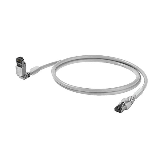 WEI IE-C6FP8LD0005M40V40-D Patchkabel, RJ45 IP 20, gewinkelt