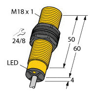 TURC BI5-S18-VP4X/S100 Induktiver Sensor mit erweitertem Temperaturbereich