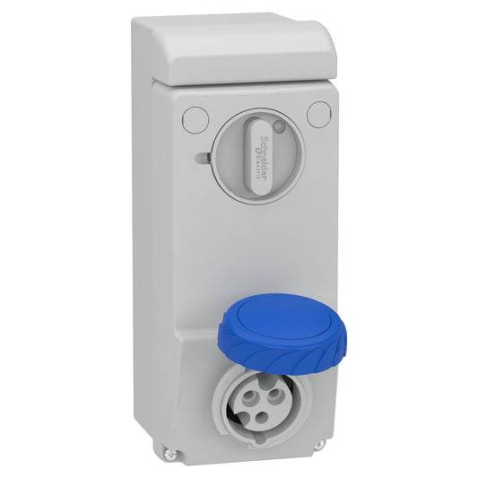 SE 83081 Wandsteckdose Verrieg. Ip65 16A 230V 3P
