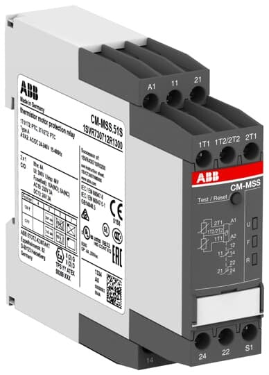 ABB CM-MSS.51S Thermistor-Motorschutzrelais 2x1We, 24-240VAC/DC