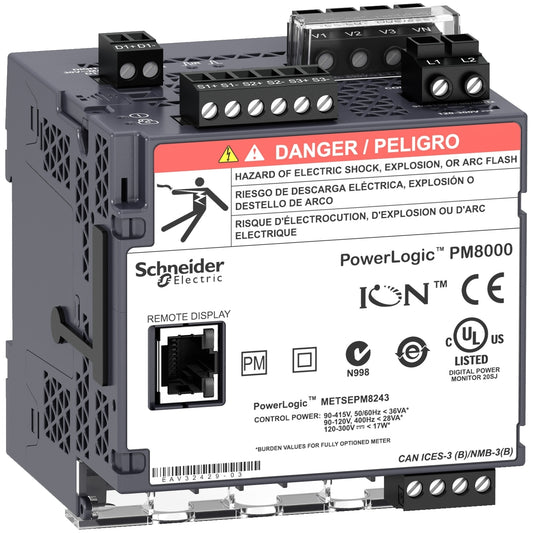 SE METSEPM8213 Netzanalysator PM8000 für DIN-Schiene