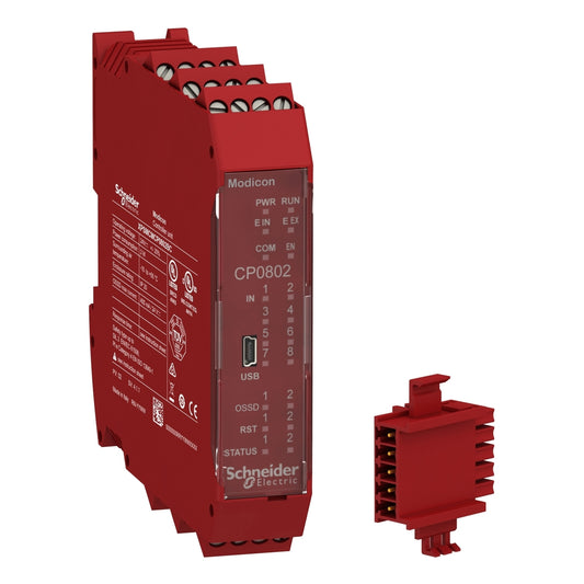SE XPSMCMCP0802BC CPU modularer Sicherheitscontroller, 8E, 2A, Schraubkl, Rückwa