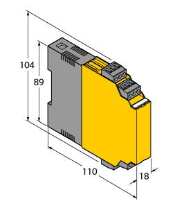 TURC IM34-11Ex-Ci/24VDC Temperatur-Messverstärker 1-kanalig TÜV 02 ATEX 1898
