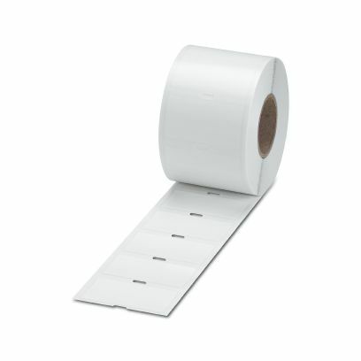 PHO 0830606 Etikett Rolle weiß unbeschriftet