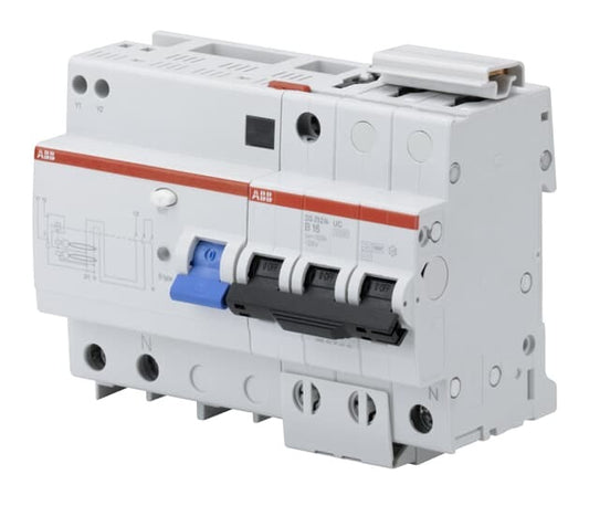 ABB DS252N-UC-K16/0,03 FI/LS-Kombination 10kA,2P/N-UC allstromsens.,K 16A,30mA