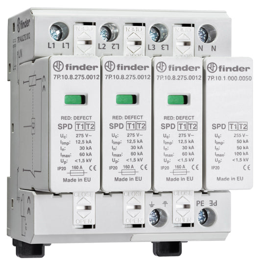 FIN 7P.14.8.275.1012 Überspannungsableiter Typ 1 Varistor zwischen L1/L2/L3-N 3-
