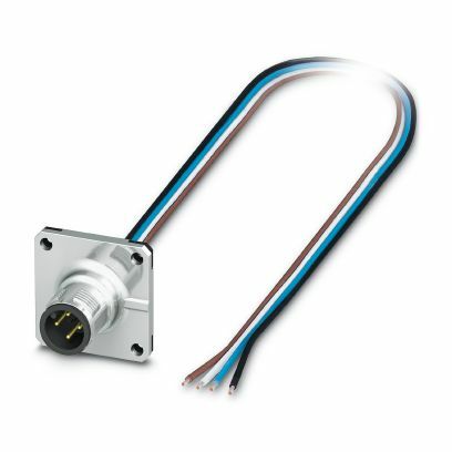 PHO SACC-SQ-M12MS-4CON-25F/0,5 Einbausteckverbinder