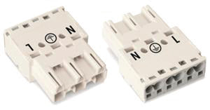 WAGO 770-233 Stecker 0,5-4 qmm weiß