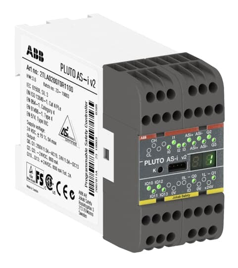 ABB PLUTO AS-I V2 PLUTO Sicherheits-SPS AS-i V2 4 Eingänge, 4 Info-Ausgänge PLUT