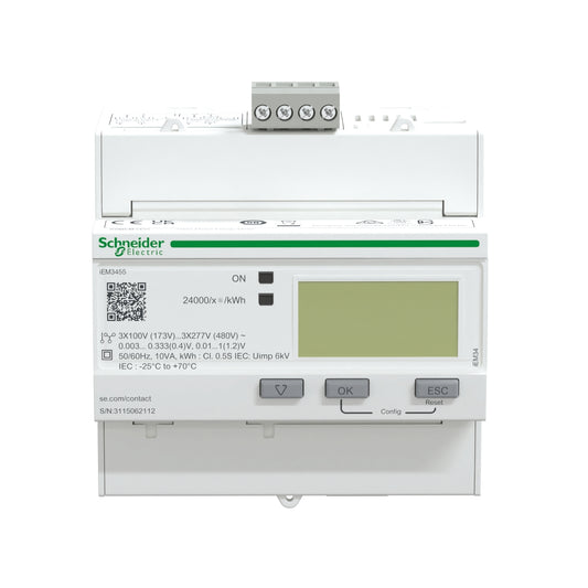 SE A9MEM3455 IEM3455 Energiezähler, Modbus, 1 DI, 1 DO, LVCT