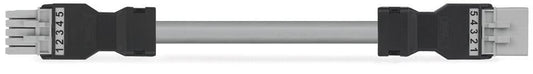 WAGO 891-8995/005-203 Verbindungsleitung Buchse Stecker 5-polig grau