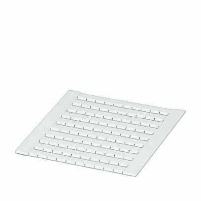 PHO ZBFM 6/WH: UNBEDRUCKT Zackbandmatte flach ws 100tlg