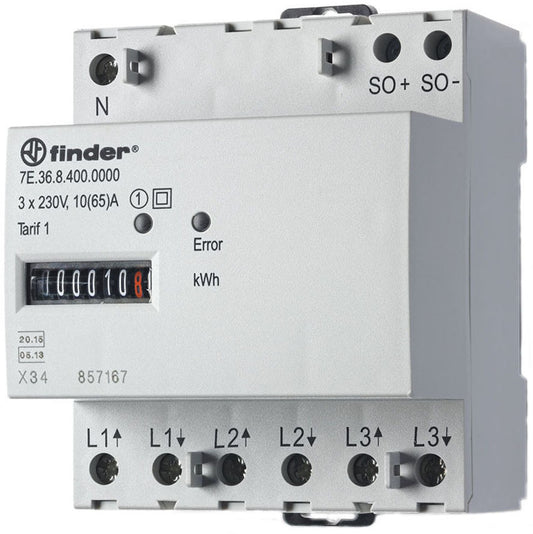 FIN 7E.36.8.400.0010 Wechselstromzähler 400VAC 3x10(65)A