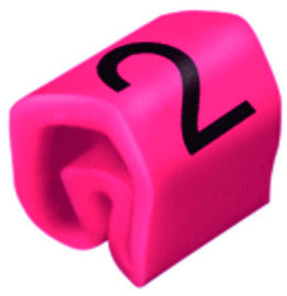 WEI CLI C 02-3 RT/WS 2 MP Leitermarkierer, LxB: 3 x 3.4 mm, PVC, weich, ohne Cad