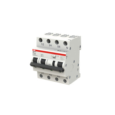 ABB DS203NCA-B6/0,03 FI/LS-Schalter DS203NCA-B6/0,03 6kA, 3P+N, Typ A, B 6, 30mA