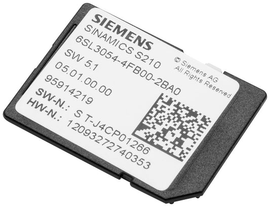 SIEM 6SL3054-4FB00-2BA0 SINAMICS S210 SD-Card 512 MByte einschl. Lizenzierung (c