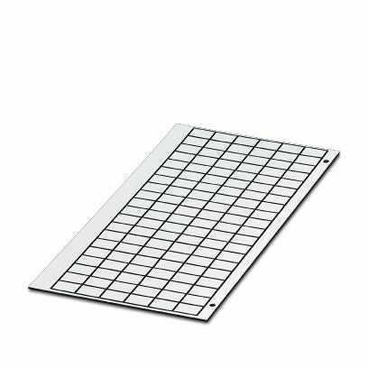 PHO GPE 13x9WH Kunststoffschilderplatte 13x9mm ws