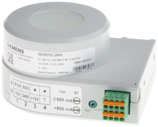 SIEM 5SV8701-2KK Summenstromwandler Typ B, 35mm, 30mA 1A
