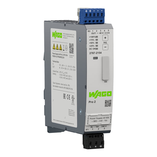 WAGO 2787-2154 Stromversorgung, Pro 2, 1-phasig, Ausgangsspannung DC 48V