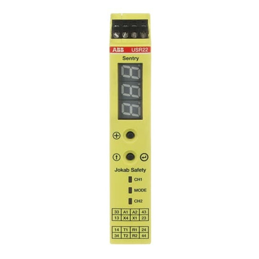 ABB Sentry USR10 24VDC Universal-Sicherheitsrelais/-timer Relaisausgänge 3 NO +