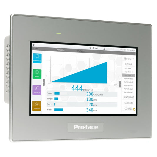 SE PFXST6400WAD Pro-face ST6000 7"W Basic HMI Touch-Panel resistiv, 2 x Ethernet