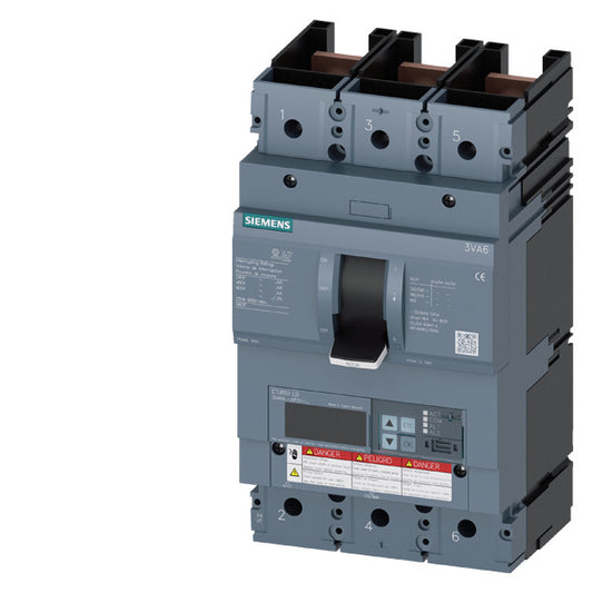 SIEM 3VA6460-6KP31-0AA0 Leistungsschalter 3VA6, 65kA@480V, LSI, In=600A Ir=240A-
