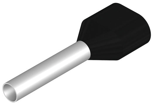 WEI H1,5/20D ZH SW Aderendhülse, 1.5 qmm, 12 mm, Farbcode: D
