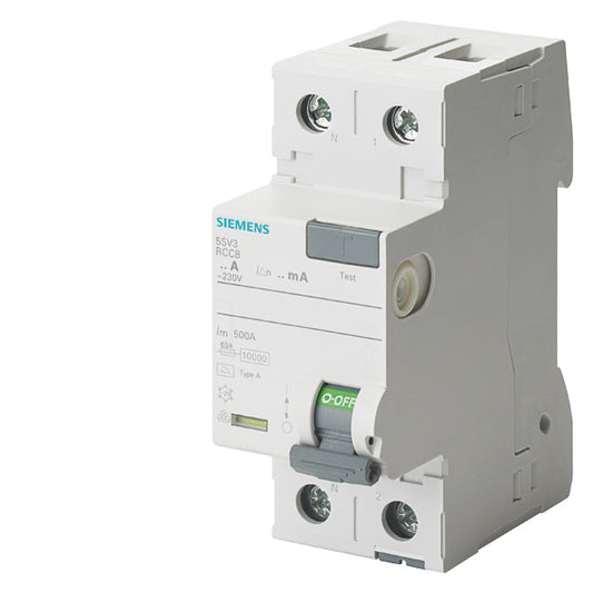 SIEM 5SV3314-6KL FI-Schutzschalter Typ A 40A 1+N-pol. 30mA 230V 2TE N-links
