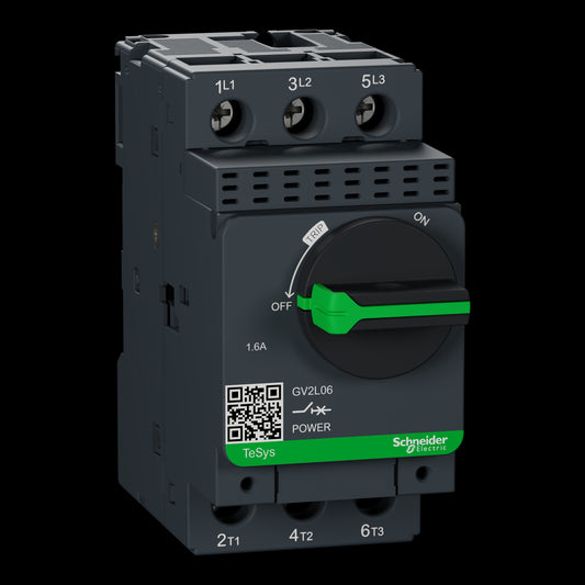 SE GV2L06 Motorschutzschalter 3p 1.6A magnetischer Auslöser