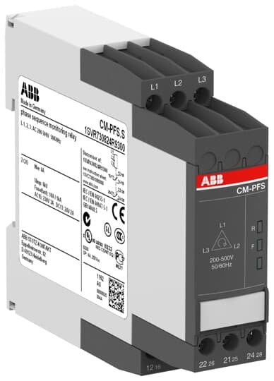 ABB CM-PFS.S Dreiphasenüberwachungsrelais 2We L1-L2-L3=200-500VAC 50/60Hz
