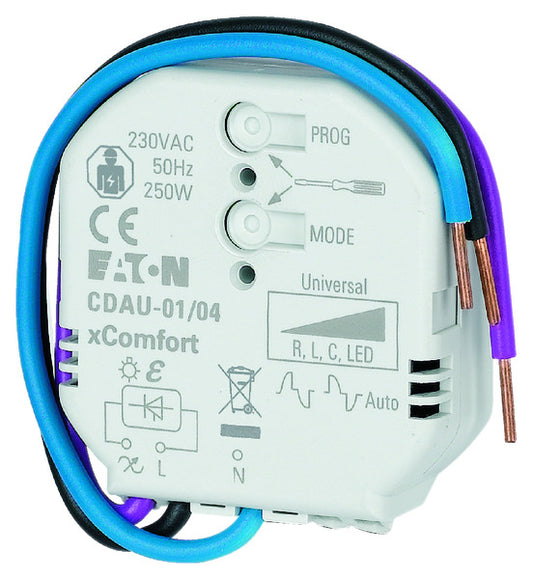 MOE CDAU-01/04 Smart-Dimmaktor, R/L/C/LED, 0-250W, 230VAC, Unterputz