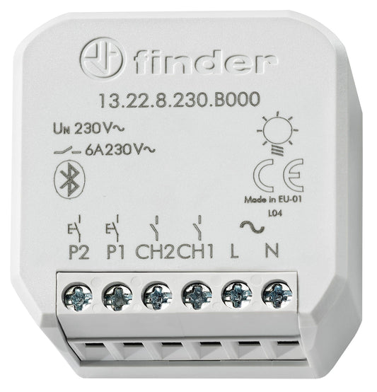 FIN 13.22.8.230.B000 Bluetooth Multifunktions-Relais (YESLY- Schaltaktor), 2 Sch