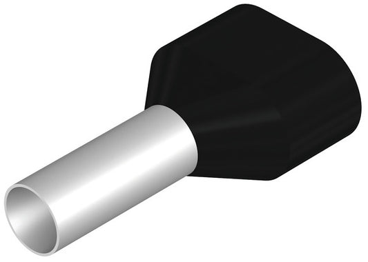 WEI H6,0/25 ZH SW Aderendhülse 6qmm sw