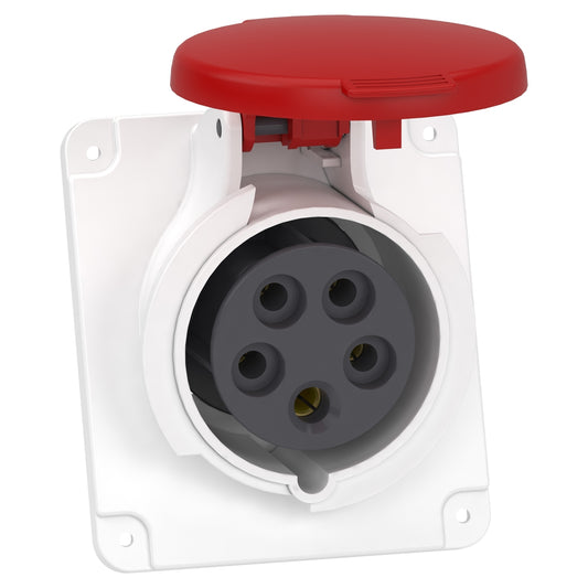 SE PKF16F435 Anbausteckdose, gewinkelt, IP44, 16A, 400V, 5p