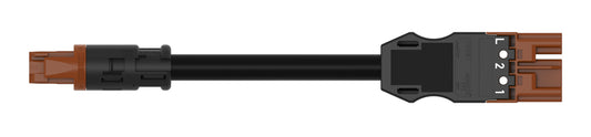WAGO 774-9973/1516-505 Übergangsleitung Buchse RD - Stecker midi 3-polig braun